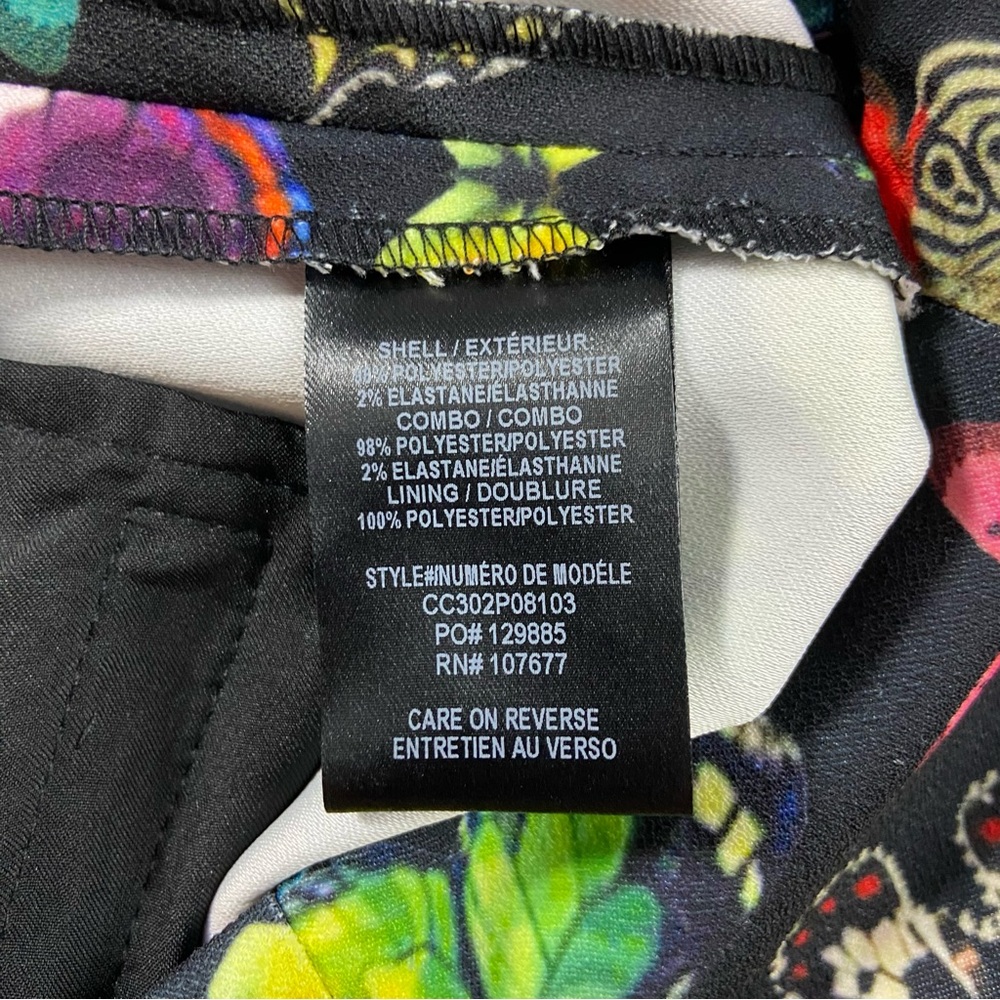 Alice + Olivia Teeny Rainbow Butterfly Print Flare Bell Bottom Pants Size 4 - Picture 7 of 16